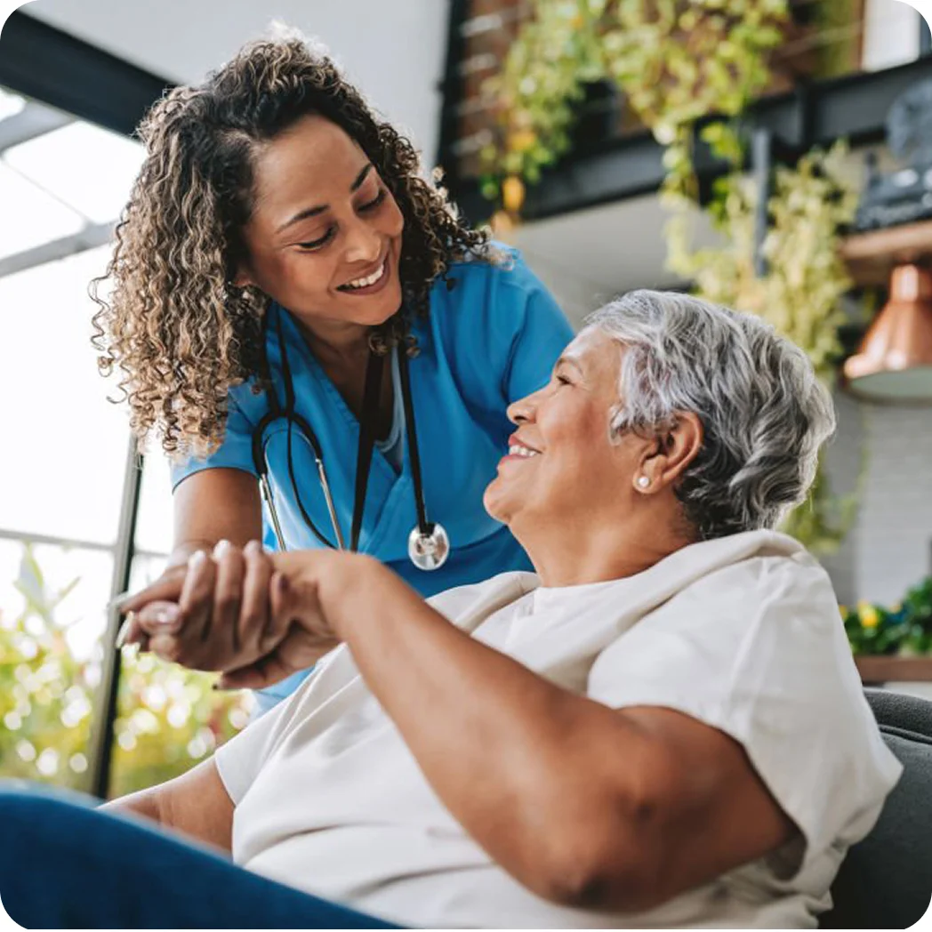 Patient and caregiver interaction