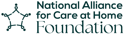 Logo of the National Alliance for Care at Home Foundation with interconnected nodes.